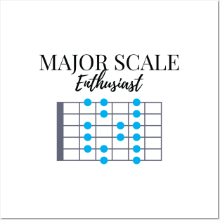 Major Scale Enthusiast Light Theme Posters and Art